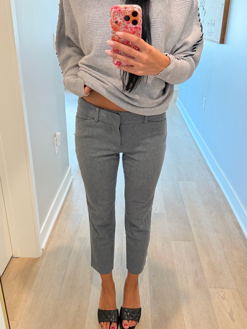 a new day Gray Cropped Straight-Leg Women's Jeans
